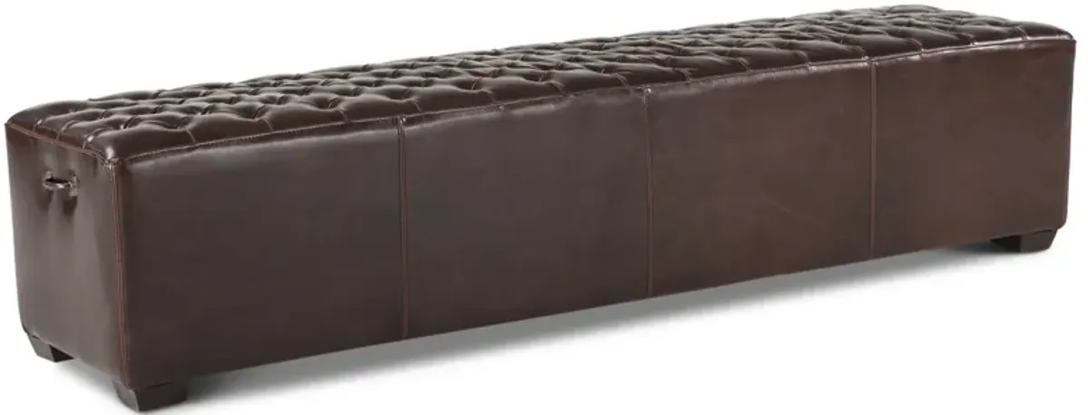 Home Trends Design Grosvenor 78-Inch Bicast Leather Bench