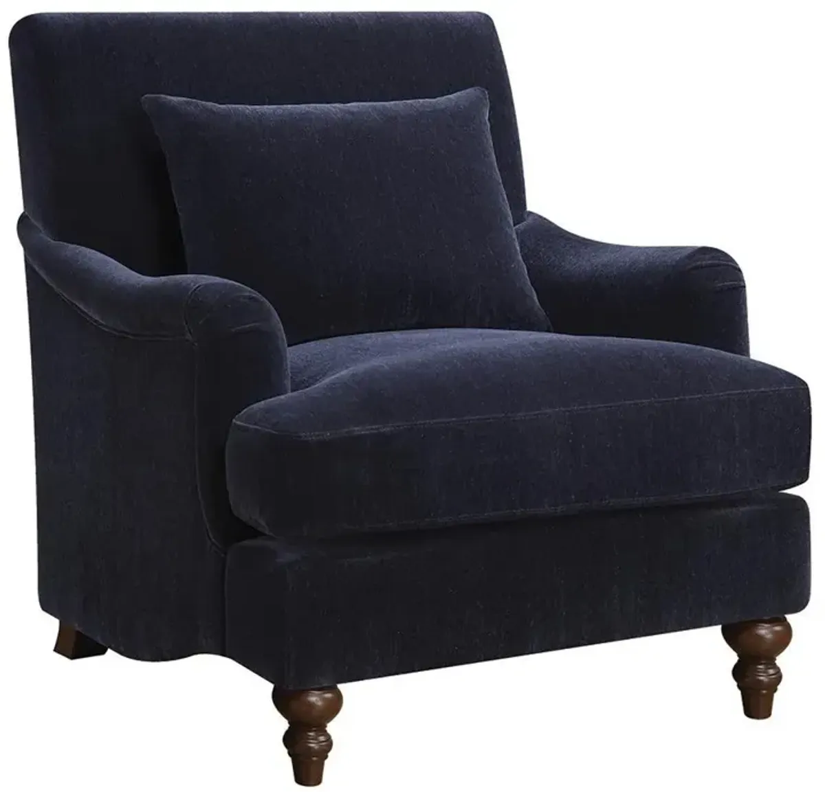 Coaster Frodo Upholstered English Arm Accent Chair Midnight Blue