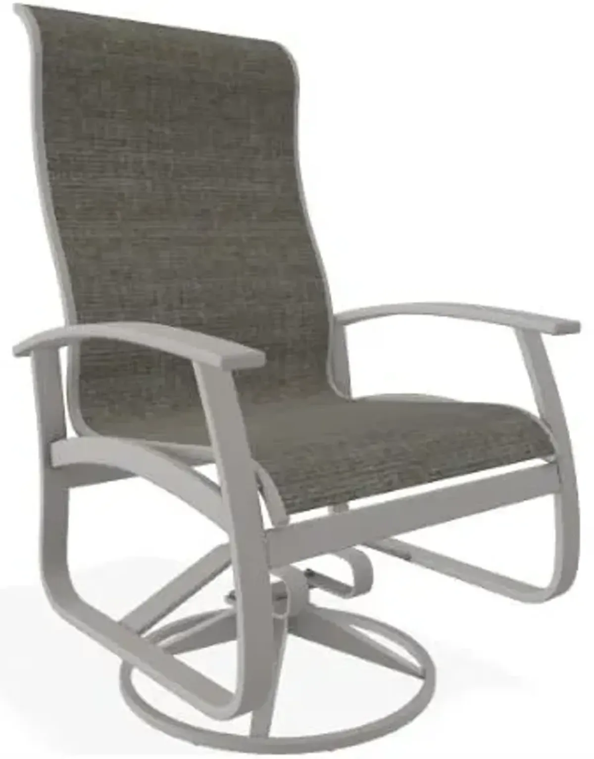 Telescope Casual Furniture Belle Isle High Back Padded Sling Swivel & Tilt Outdoor Dining Chair