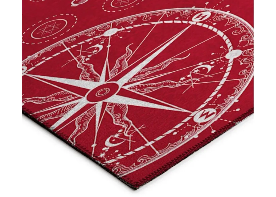 HARBOR RED 5'X8' AREA RUG