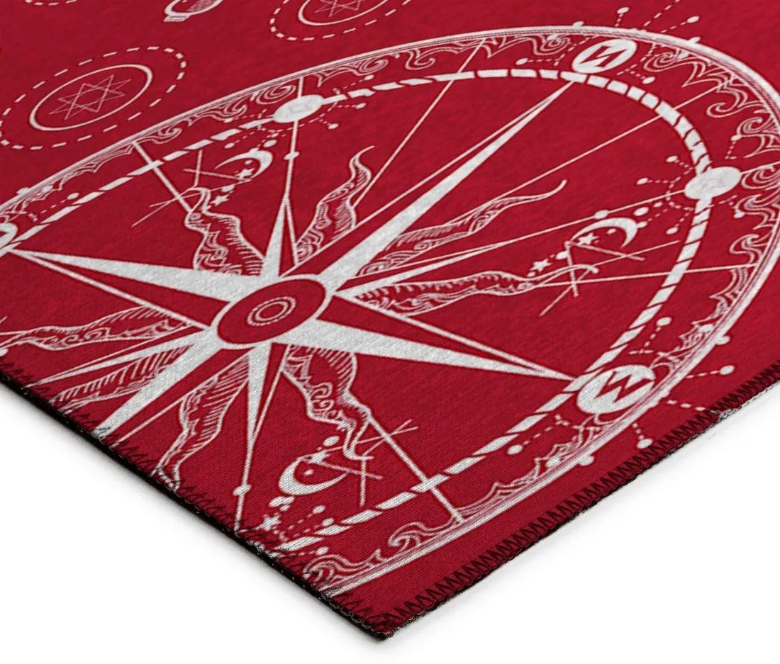 HARBOR RED 5'X8' AREA RUG