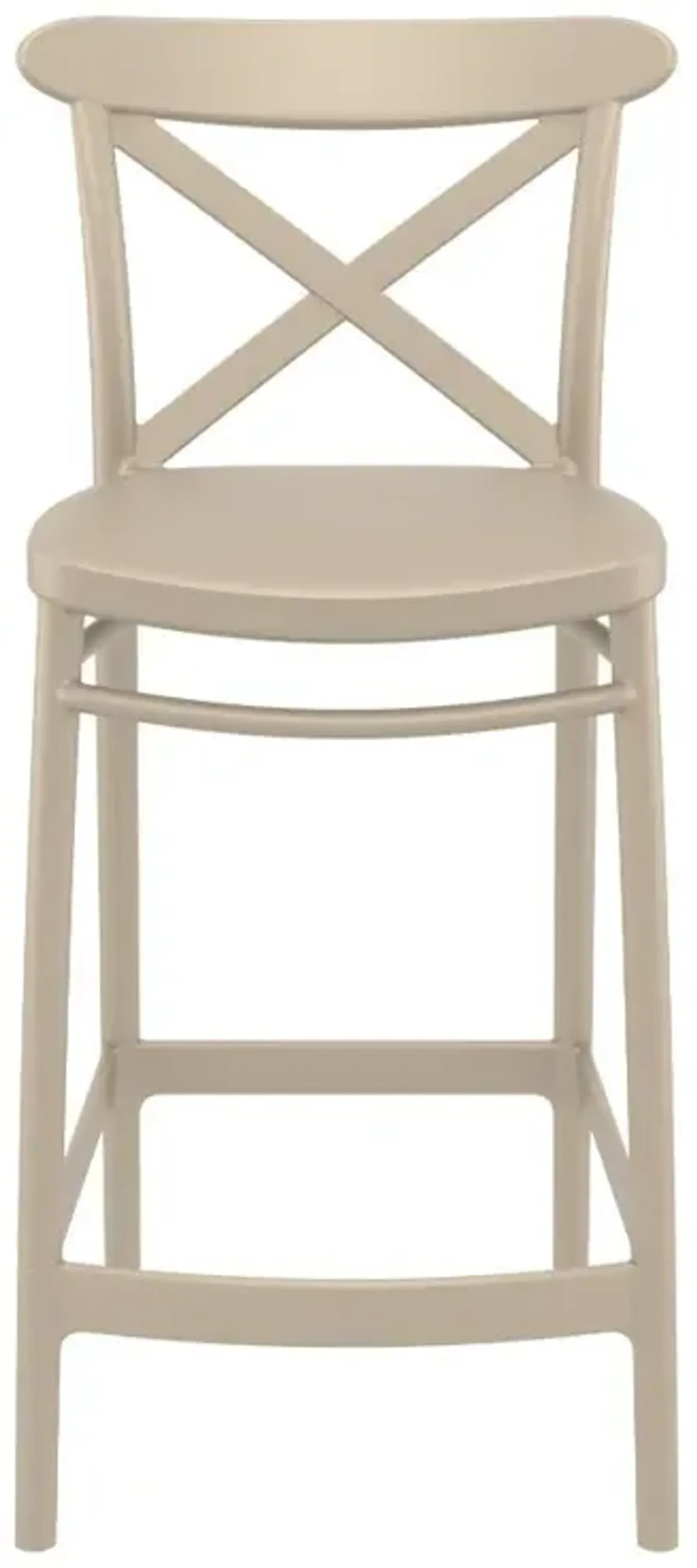 Compamia Cross Counter Stool Taupe