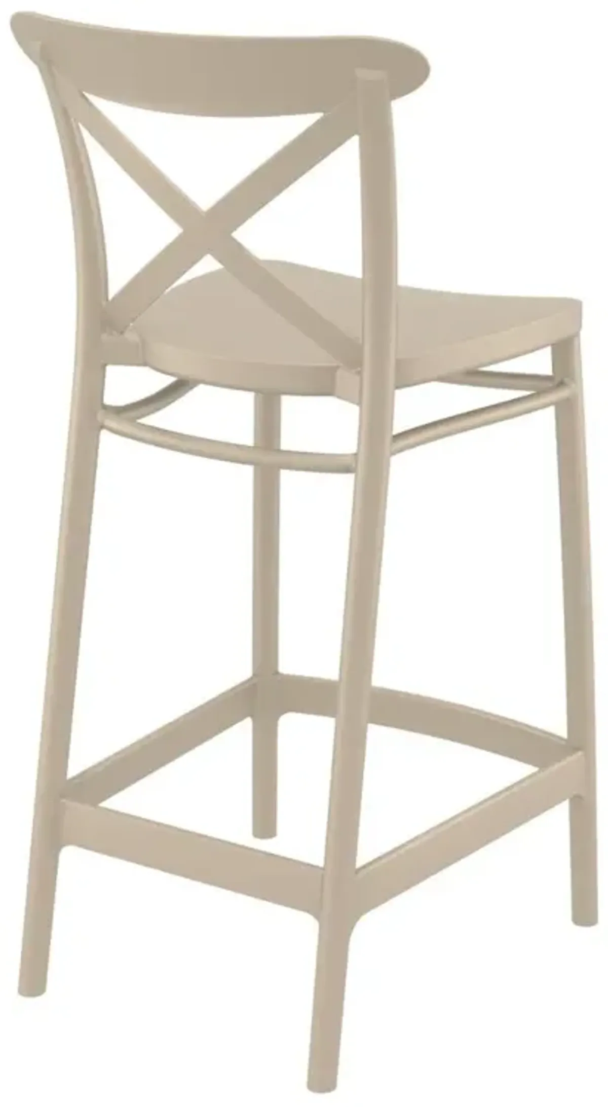 Compamia Cross Counter Stool Taupe