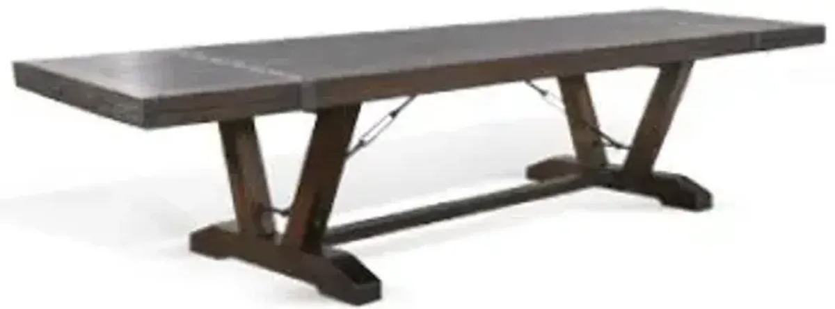 Sunny Designs Homestead Tobacco Leaf Extension 90-140 Inch Dining Table with Folding Leaves