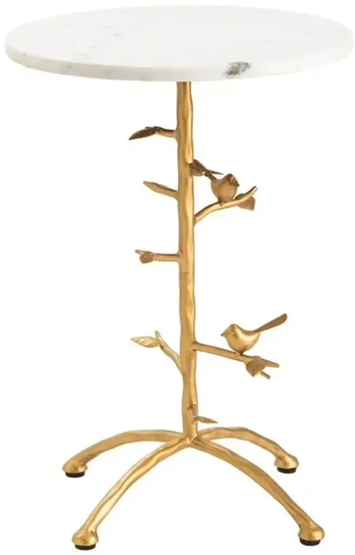 Crestview Tweety Bird Gold/White Accent Table