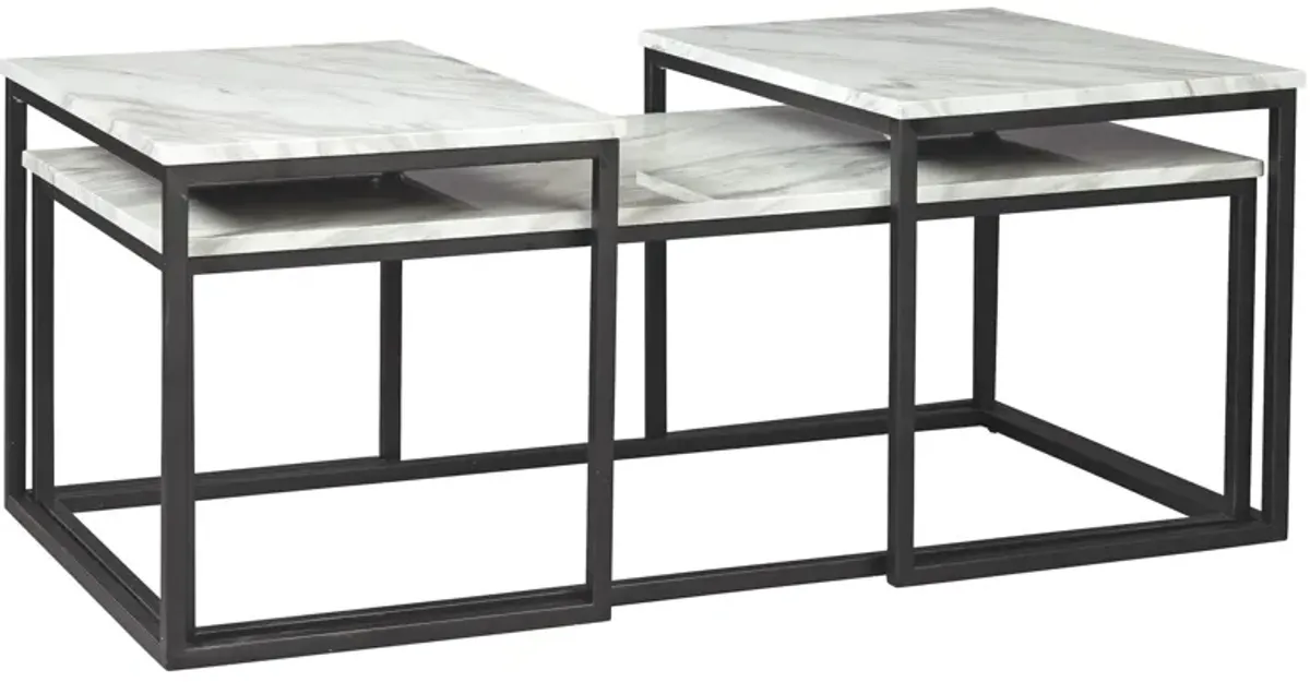 Ashley Donnesta Table Set Gray, Black