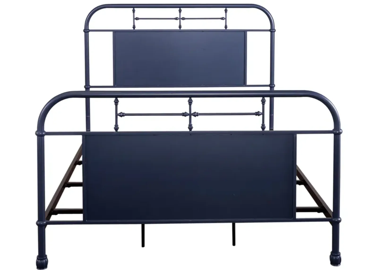 Vintage Navy Queen Panel Bed