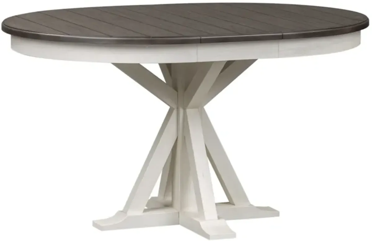 Liberty Furniture Allyson Park Charcoal/Wire Brushed White Dining Table