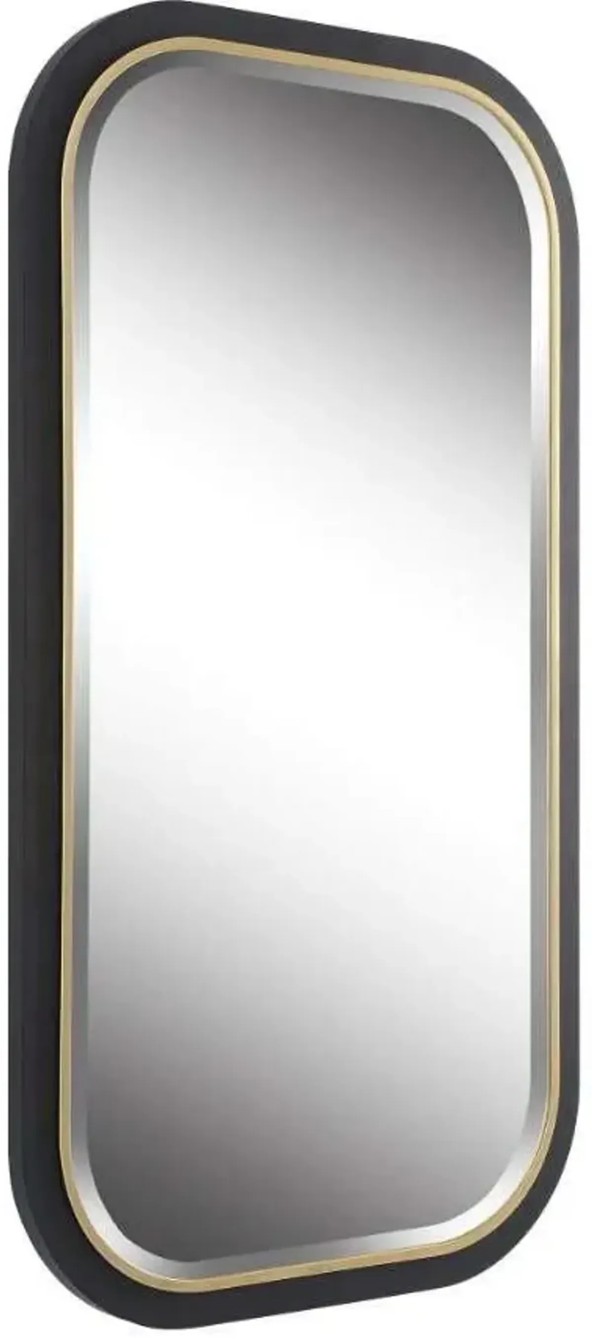 Uttermost Nevaeh Black/Gold Curved Mirror