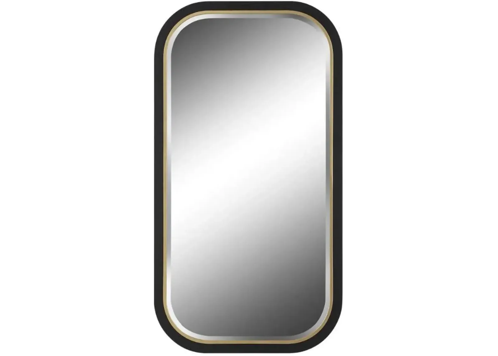 Uttermost Nevaeh Black/Gold Curved Mirror