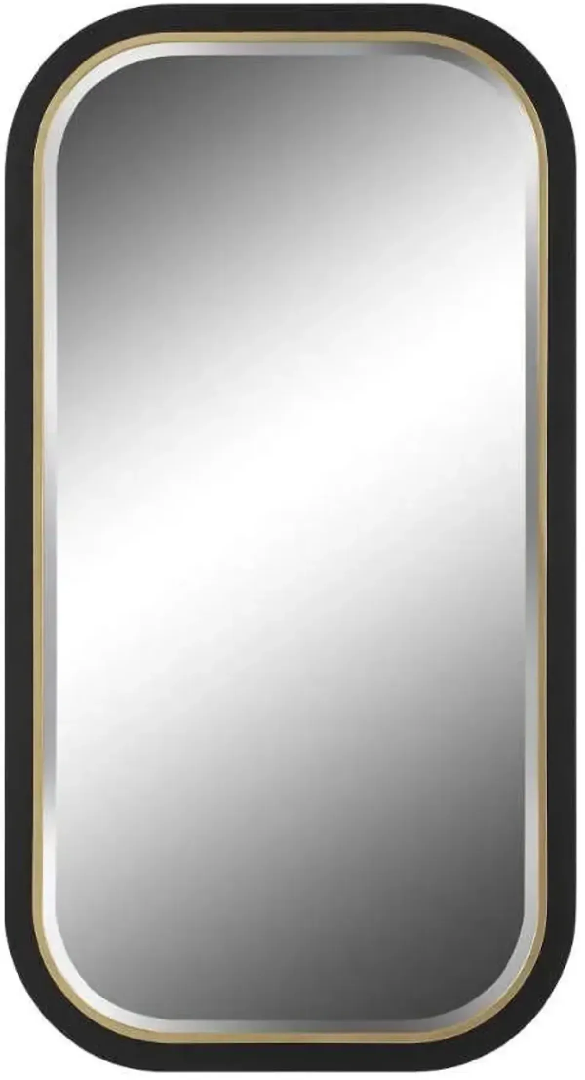 Uttermost Nevaeh Black/Gold Curved Mirror