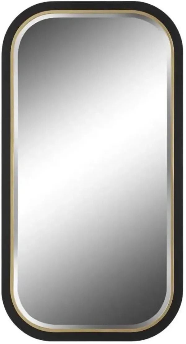 Uttermost Nevaeh Black/Gold Curved Mirror