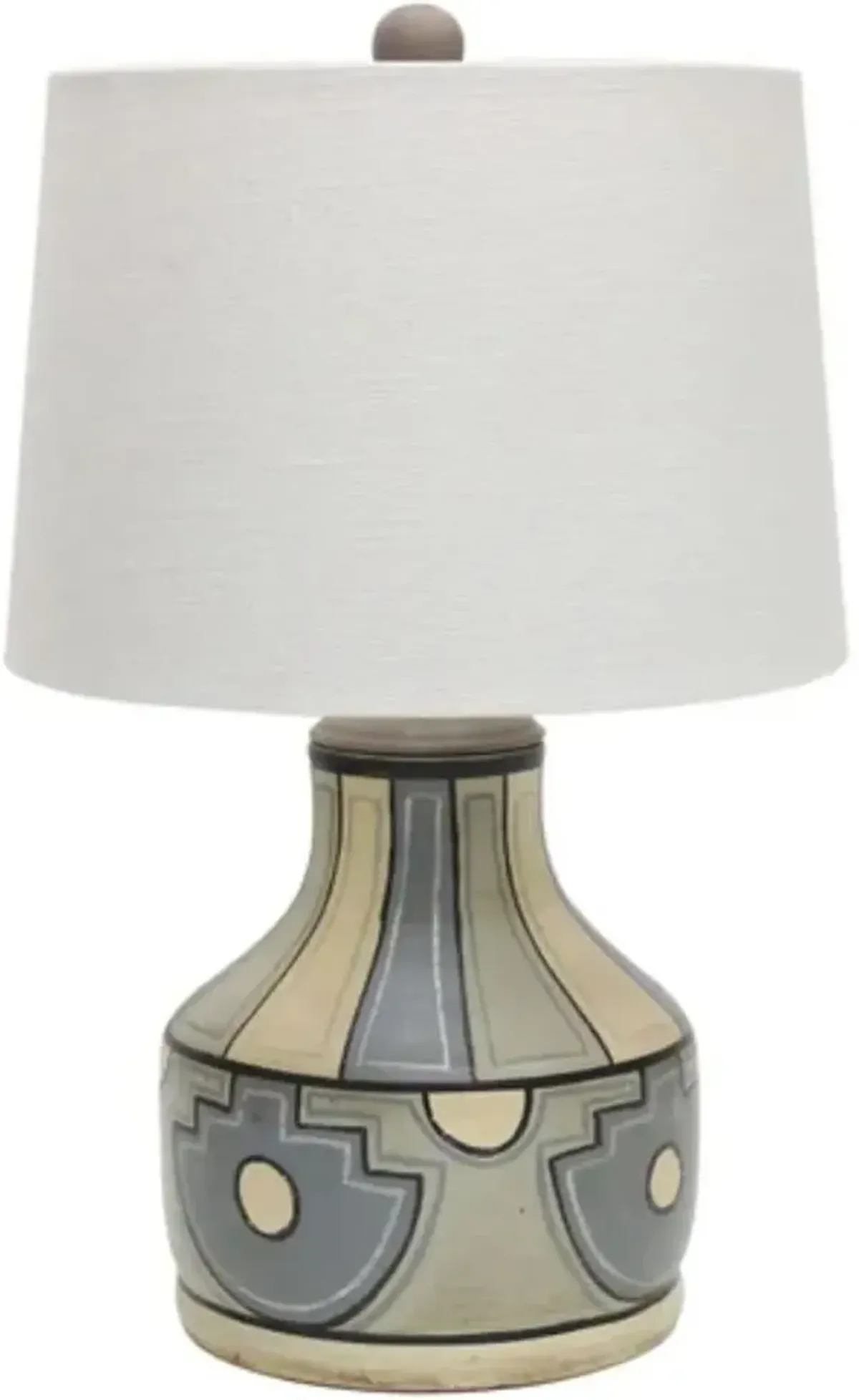 Crestview Fresno Terracotta/White Table Lamp