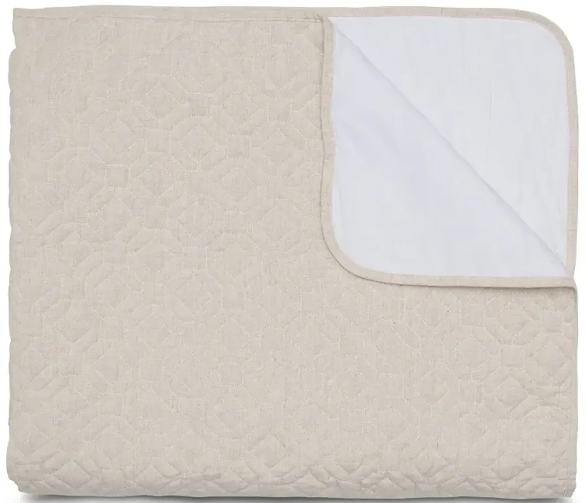 Amini Queen Taylor Linen 3-Piece Coverlet Duvet Set
