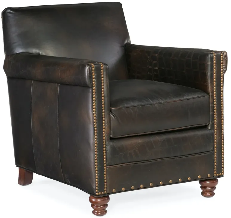 POTTER LEATHER CLUB CHAIR