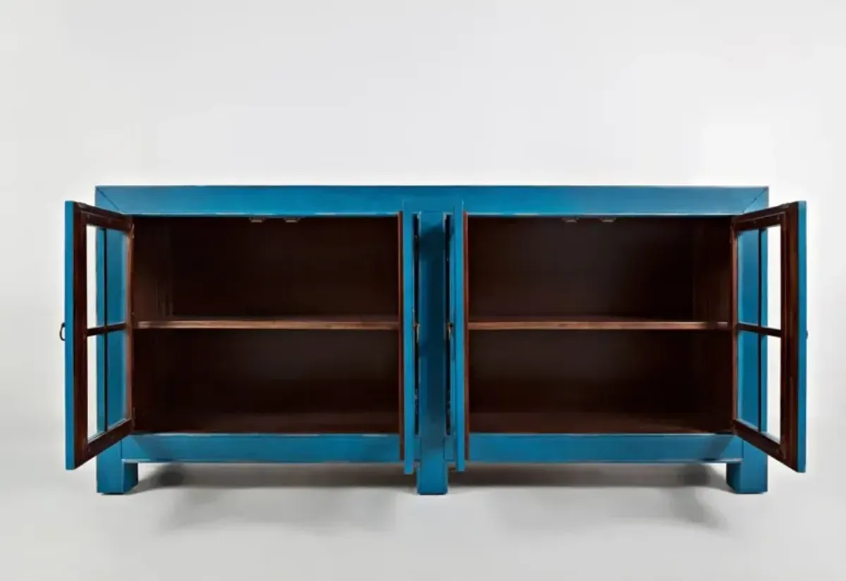 Jofran Aquitaine Azure Media Entertainment TV Stand