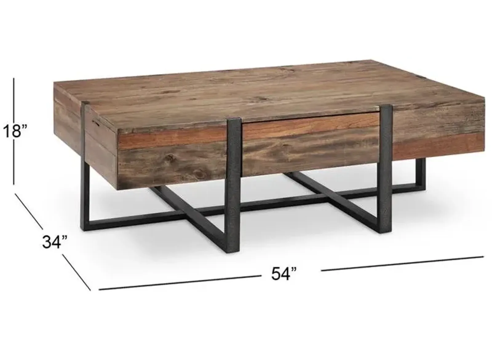 Magnussen Wood Rectangular Cocktail Table Prescott