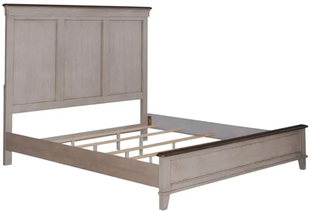 Liberty Furniture Ivy Hollow Weathered Linen/Dusty Taupe King Panel Bed