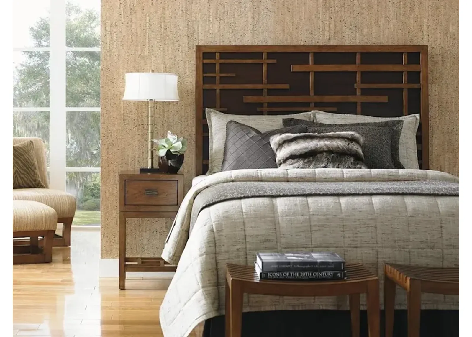 Tommy Bahama Home by Lexington Island Fusion Shanghai Panel King Headboard