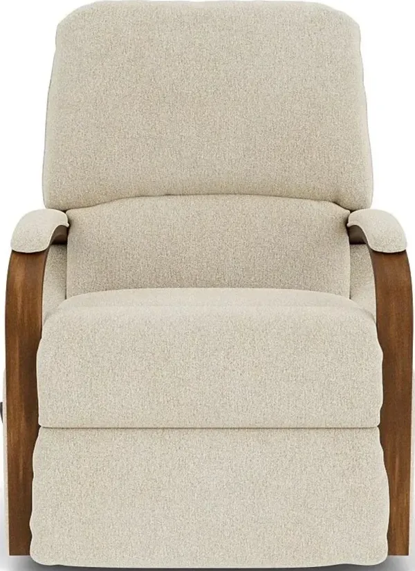 Flexsteel Woodlawn White Shell Rocking Manual Recliner