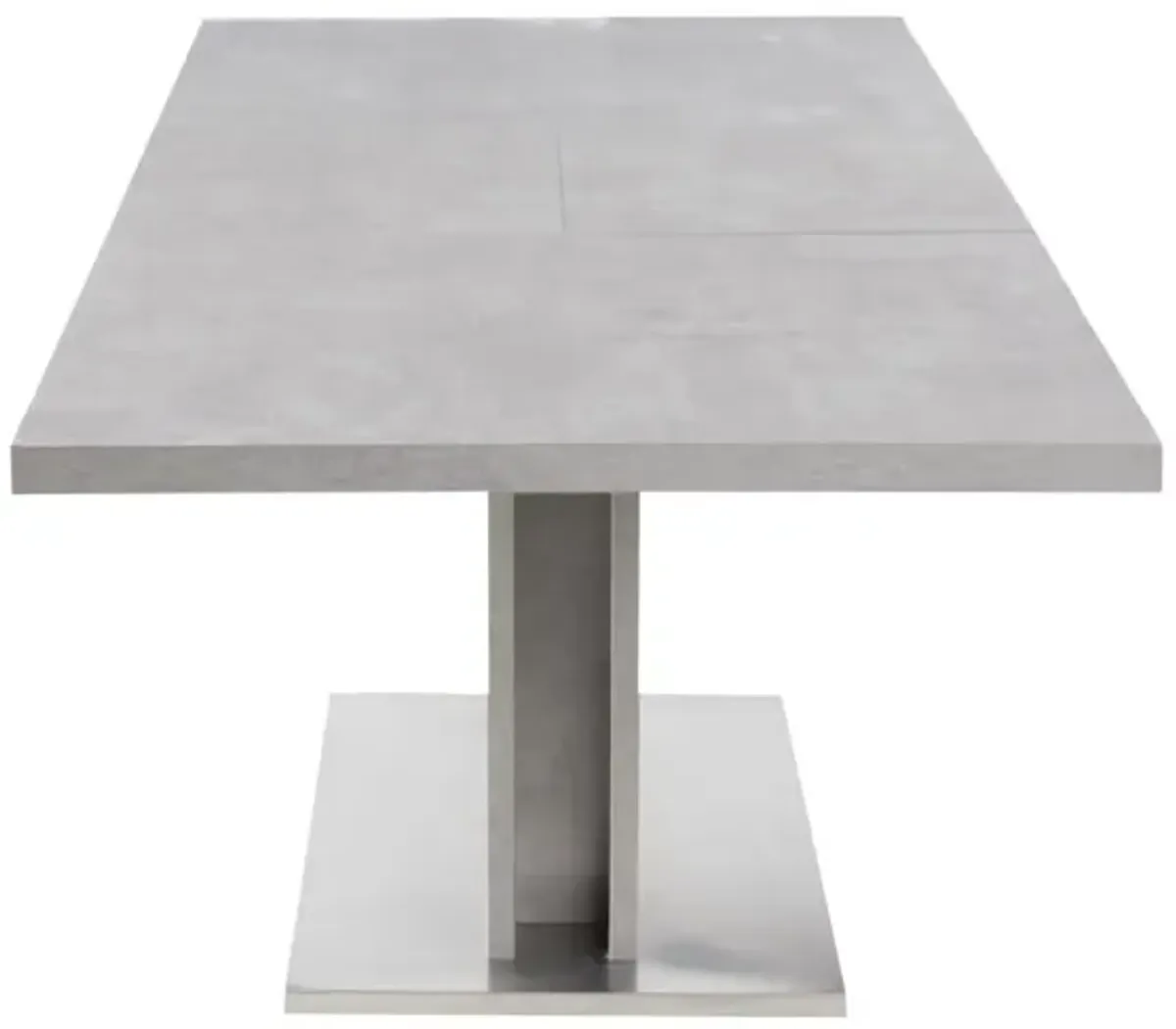 Chintaly Kalinda Contemporary Butterly-Extendable Melamine Dining Table