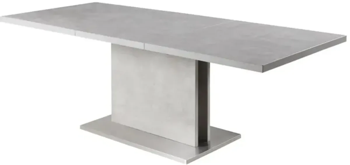 Chintaly Kalinda Contemporary Butterly-Extendable Melamine Dining Table