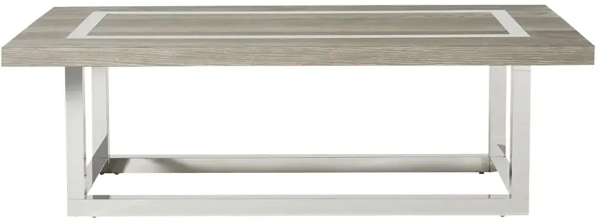 Universal Modern Wyatt Flint/Stainless Steel Coffee Table