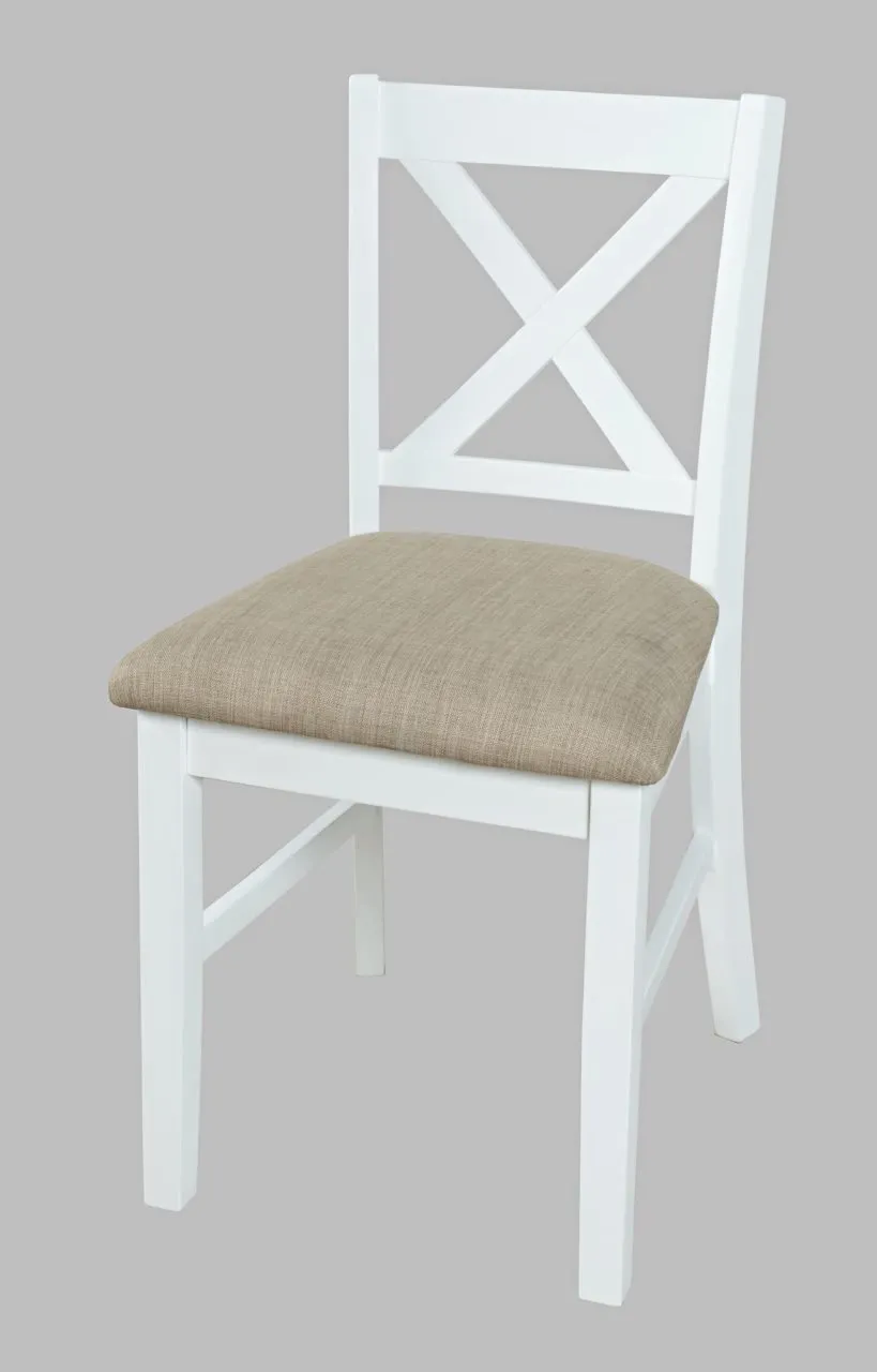 HOBSON X BACK CHAIR (INCLUDES 1) - WHITE