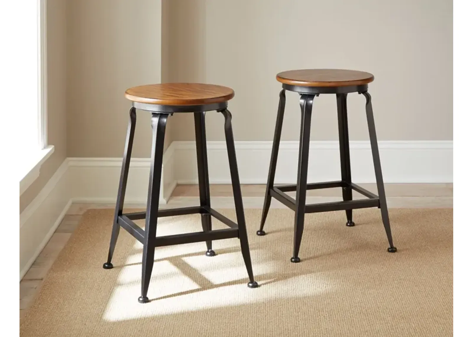 Steve Silver Adele 24 Inch Backless Counter-Height Stool