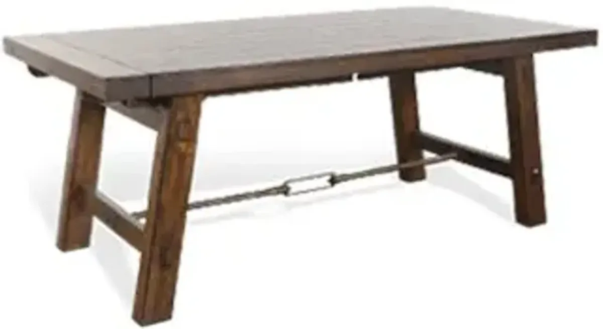 Sunny Designs Tuscany Vintage Mocha 76-106 Inch Extension Dining Table