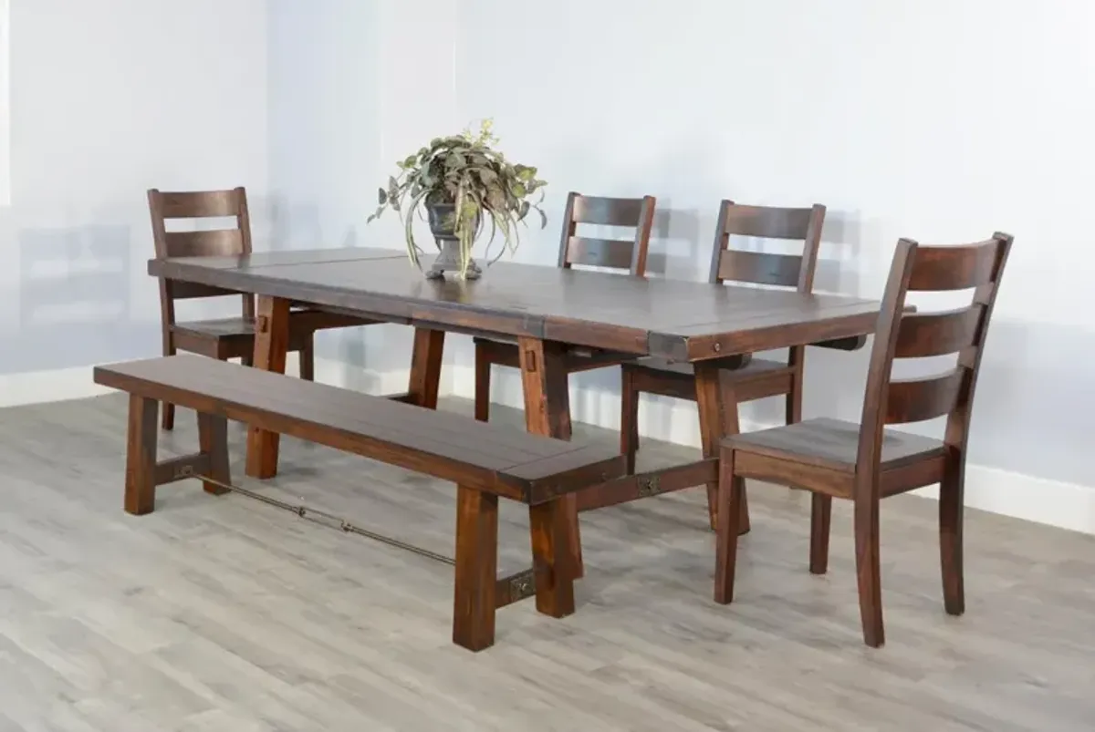 Sunny Designs Tuscany Vintage Mocha 76-106 Inch Extension Dining Table