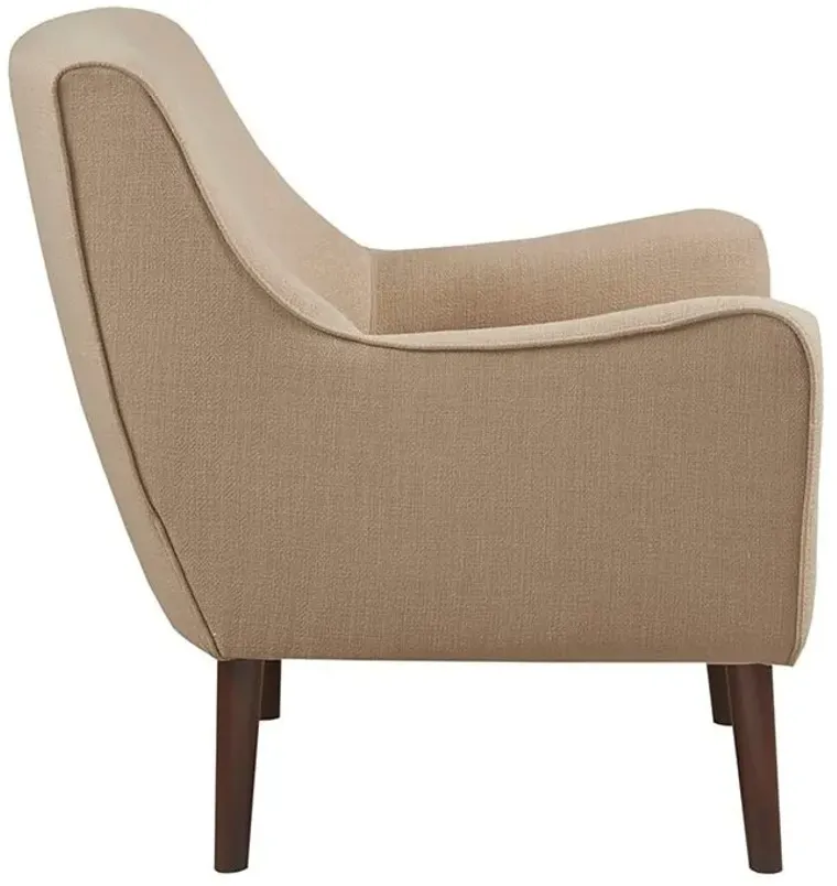 MADISON PARK SAND OXFORD MID-CENTURY ACCENT CHAIR