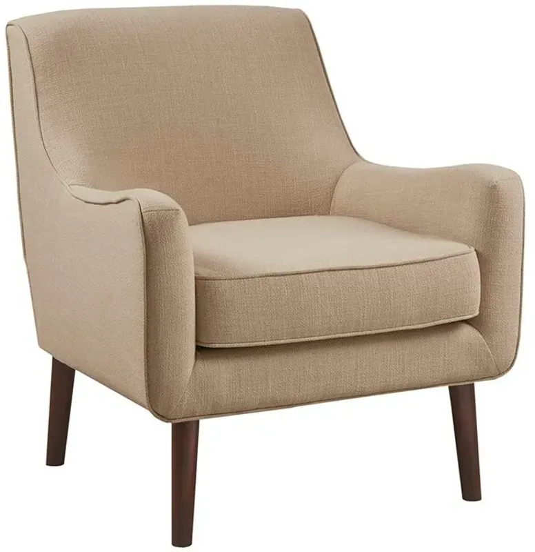 MADISON PARK SAND OXFORD MID-CENTURY ACCENT CHAIR