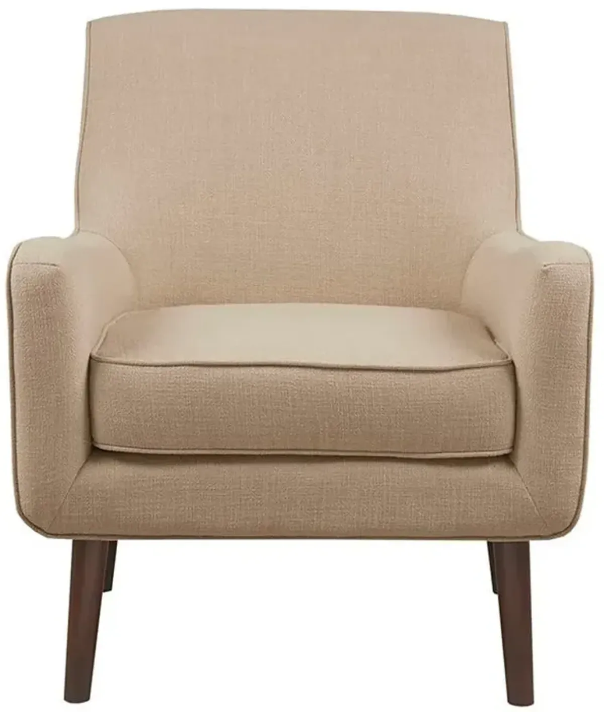 Olliix Madison Park Sand Oxford Mid-Century Accent Chair