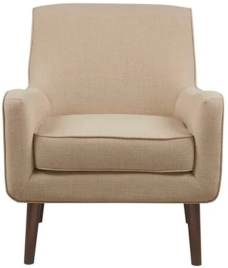 MADISON PARK SAND OXFORD MID-CENTURY ACCENT CHAIR