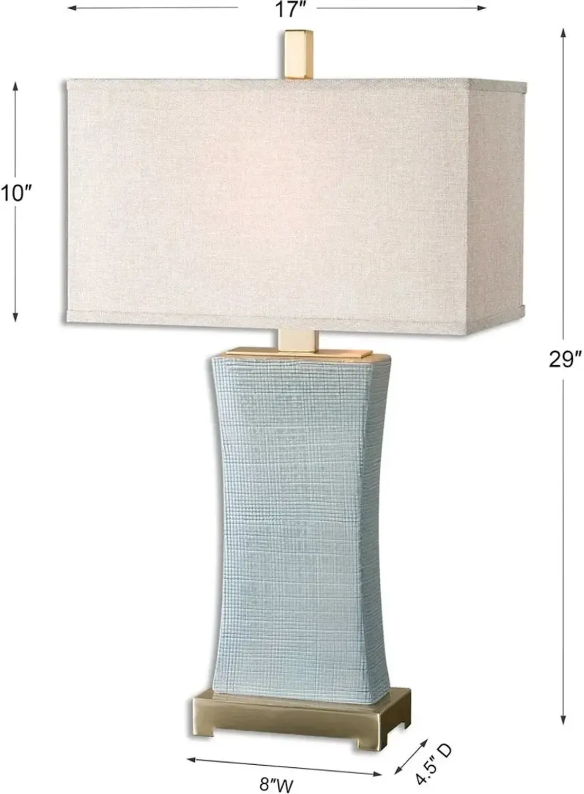 Uttermost Cantarana Pale Blue Gray Table Lamp