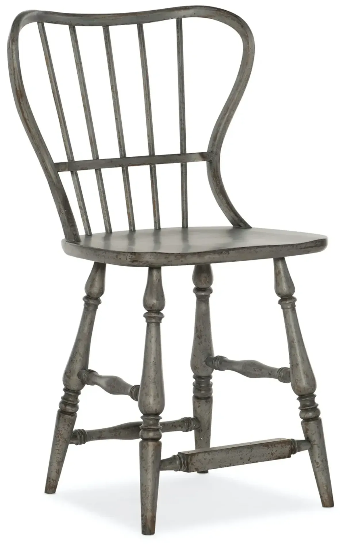 Hooker Furniture Ciao Bella Spindle Back Speckled Gray Counter Stool