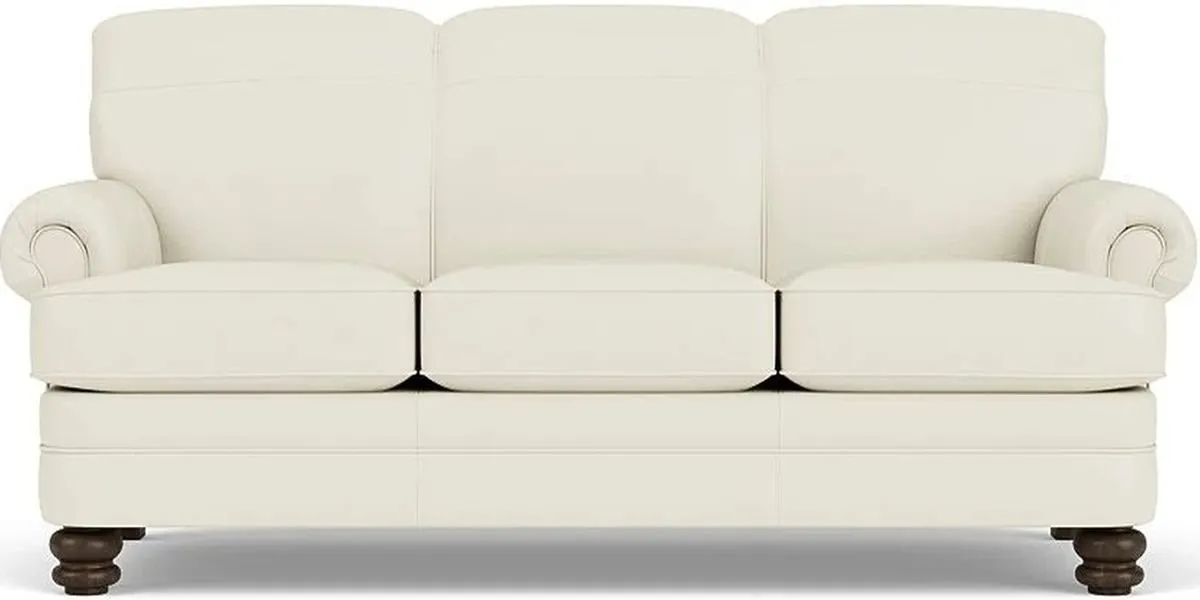 BAY BRIDGE OFF-WHITE LEATHER SOFA