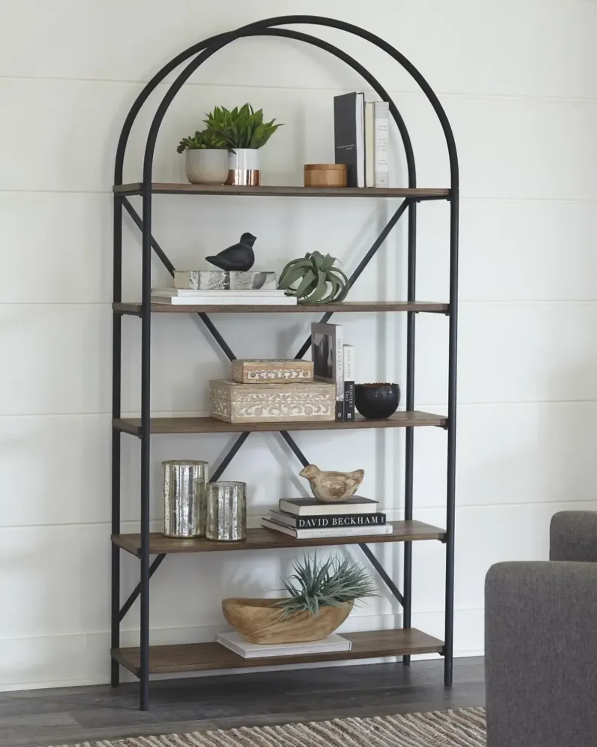 Ashley Galtbury Brown/Black Bookcase