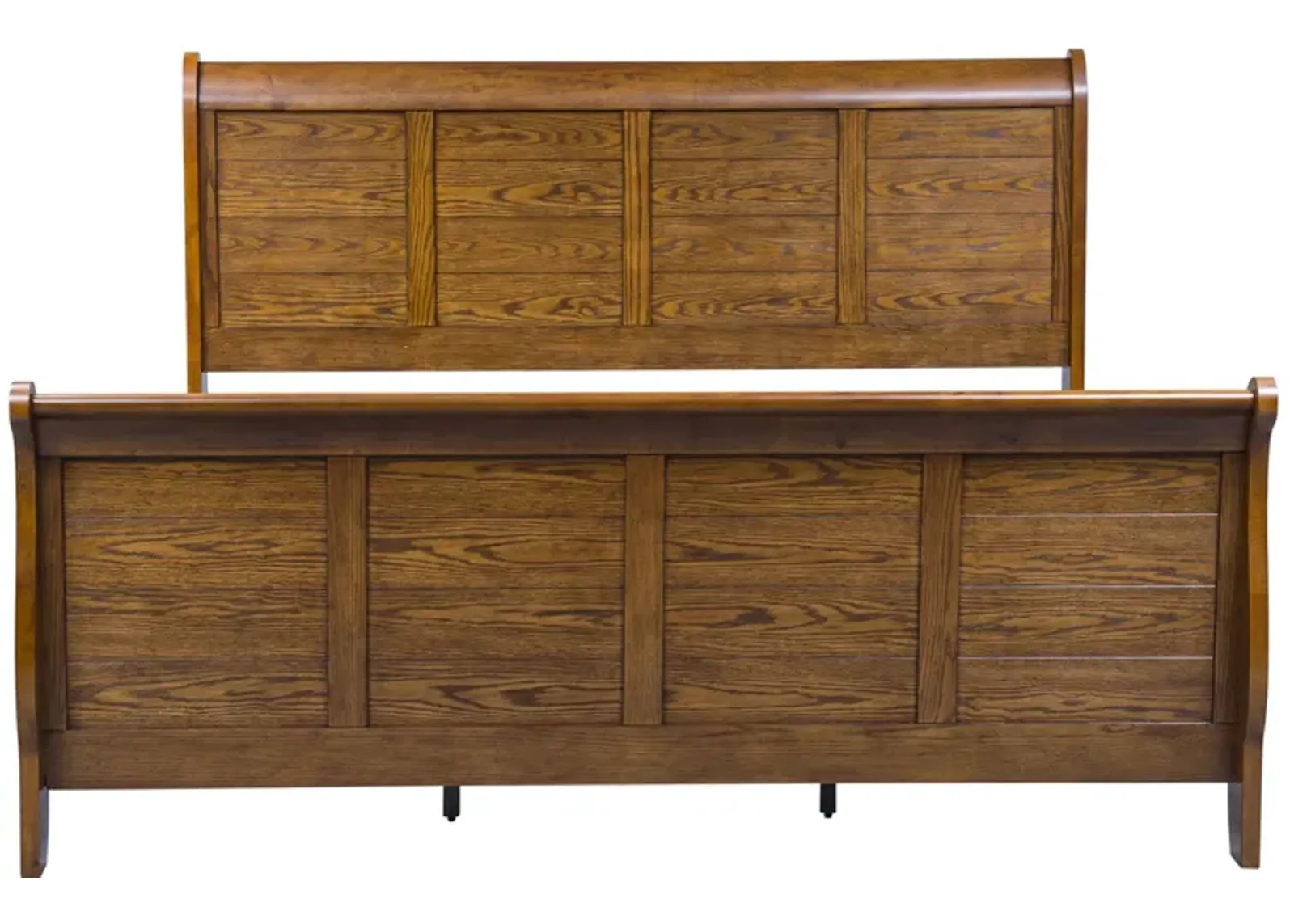 Complete King Bedroom Set Sleigh Bed, Dresser, Mirror, Chest