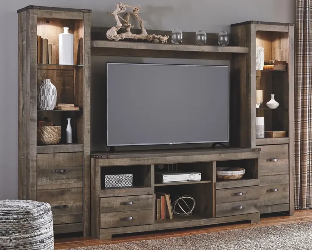 Ashley Trinell 4-Piece Entertainment Center Brown