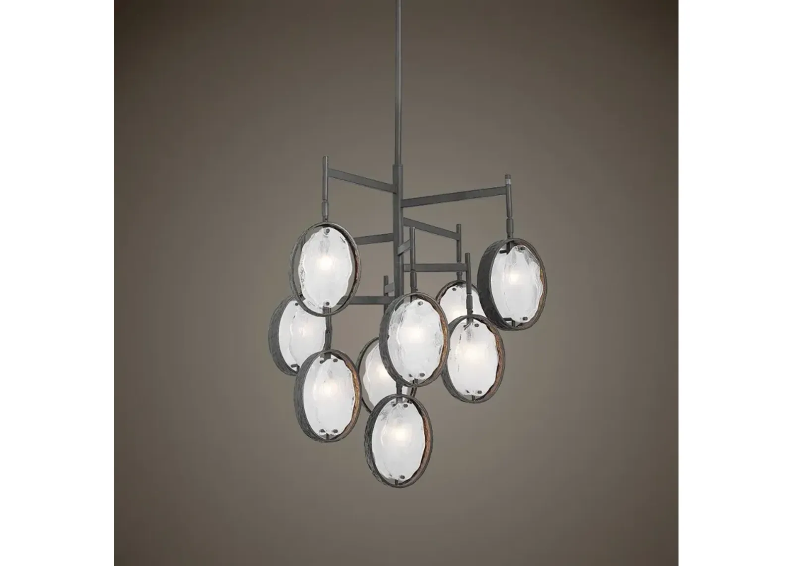 Uttermost by Kalizma Home Maxin Dark Bronze 9-Light Chandelier