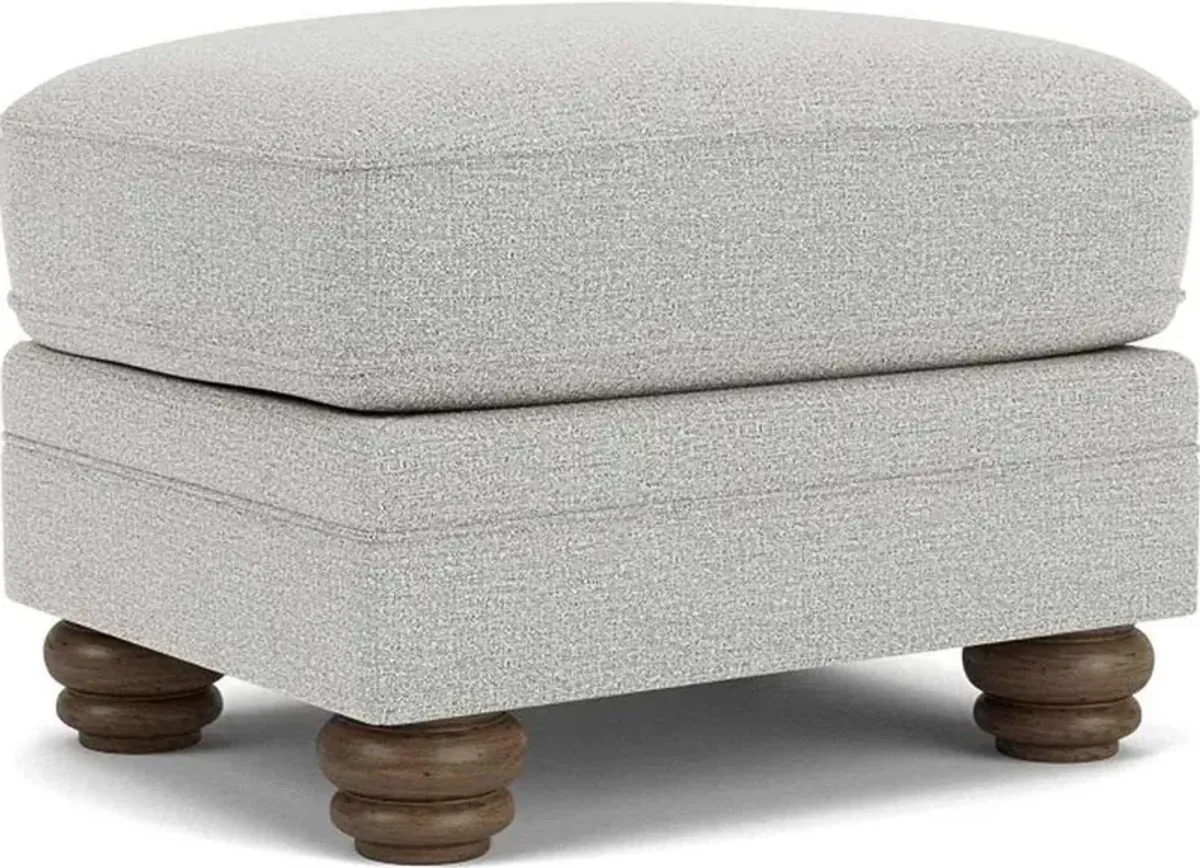 Flexsteel Bexley Silver Glacier Vintage Ottoman