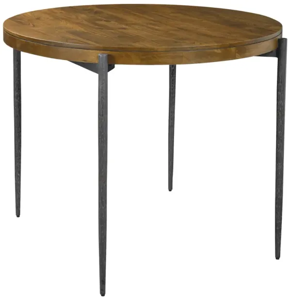 Hekman Pub Table/Forged Legs Solid Mango Slab Top Bedford Park