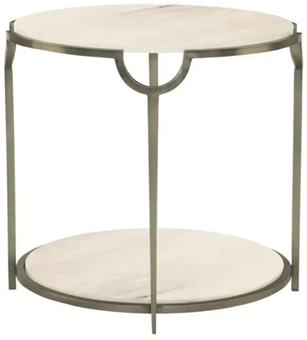 Bernhardt Morello Faux Carrara Side Table