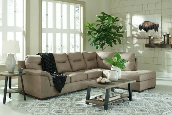 MADERLA 2-PIECE SECTIONAL WITH CHAISE PEBBLE SIGNATURE DESIGN