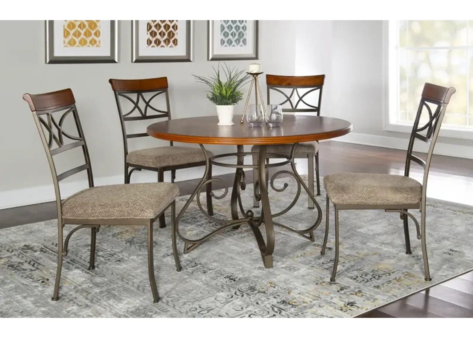 Powell Hamilton 5-Piece Stationery Dining Set