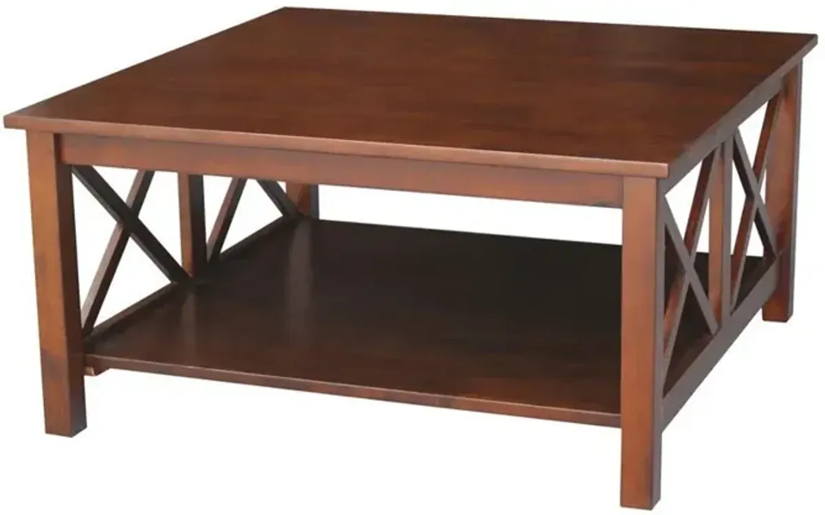 John Thomas Square Coffee Table in Espresso