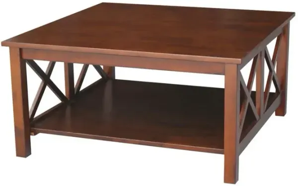 John Thomas Square Coffee Table in Espresso