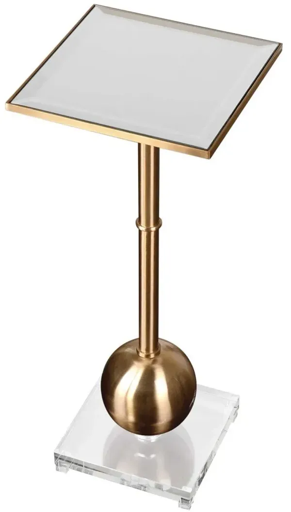 Uttermost Laton Brass Drink Table